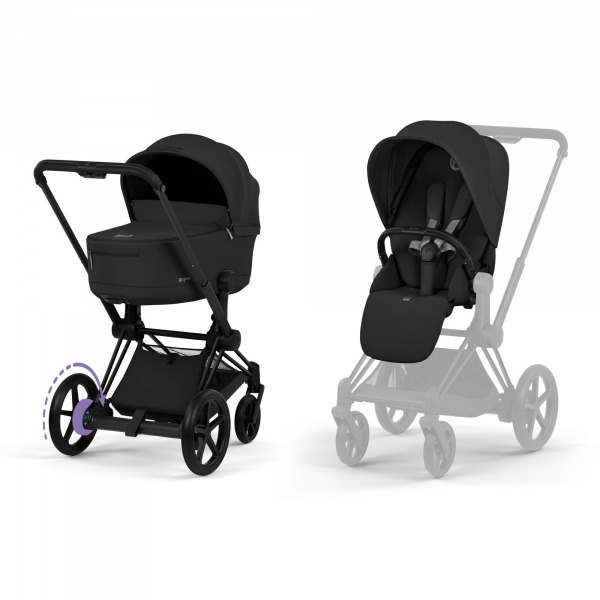 CYBEX Platinum ePriam 2in1 Comfort - Matt Black / Sepia Black 2026